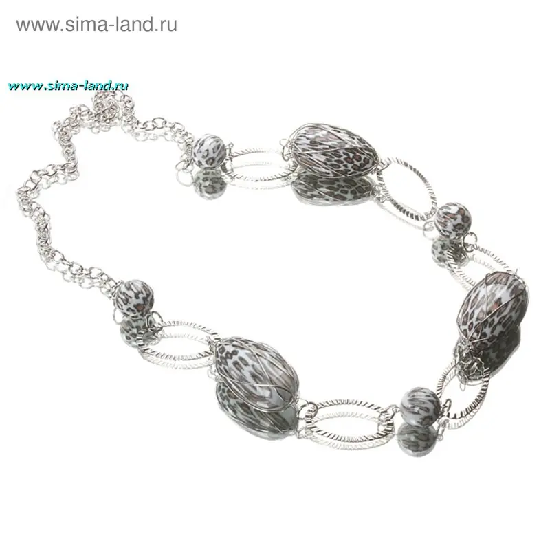 Бусы витые, овал и пилюля