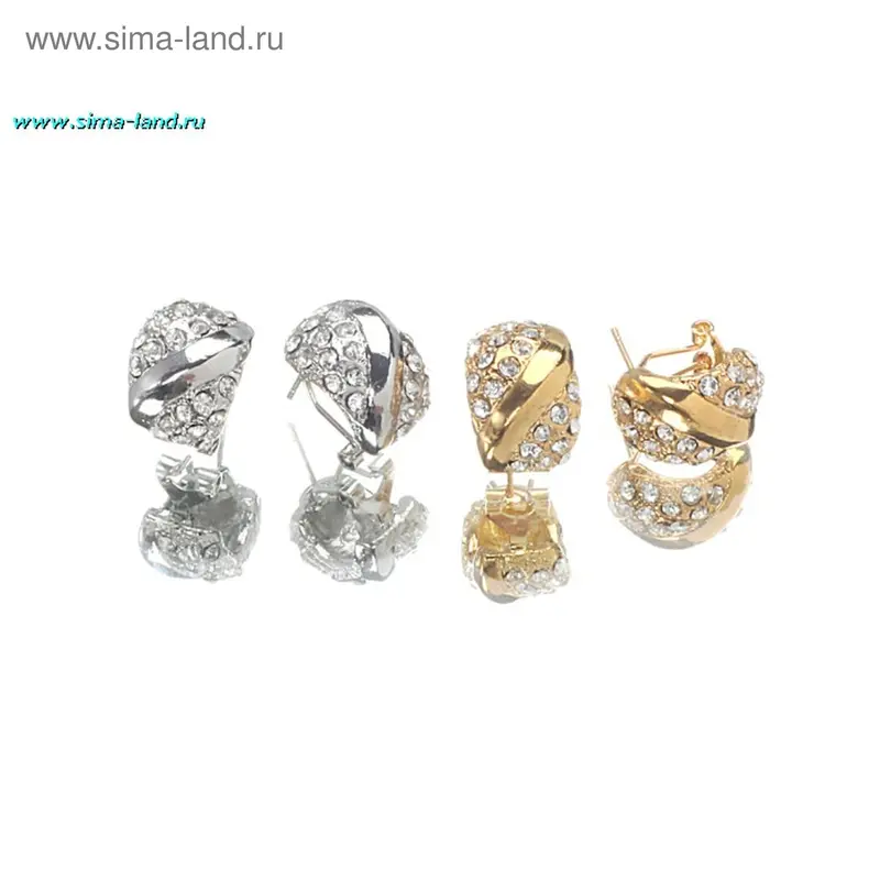 Серьги Классика, объемные
