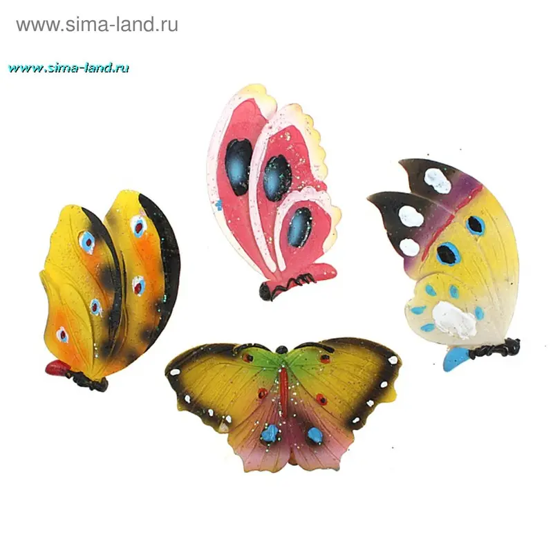 магнит полистоун бабочка красава 7,5*5 см