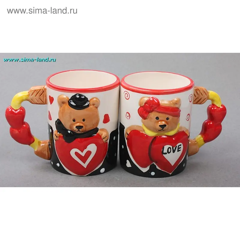 Кружка "Мишки с сердцем"