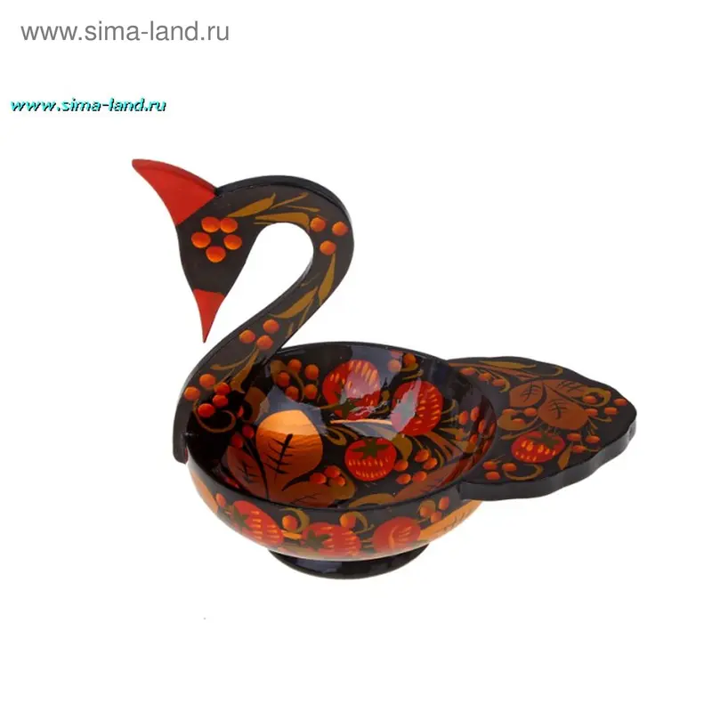 Хохлома "Лебедок", без ковша, маленький