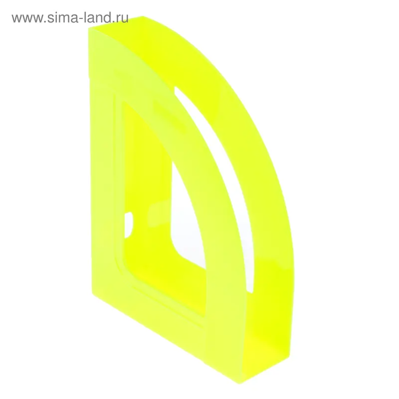 Лоток для бумаг вертикальный "Респект", желтый