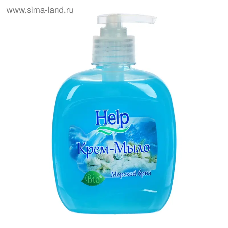 Жидкое мыло Help Морской бриз с дозатором 300 г