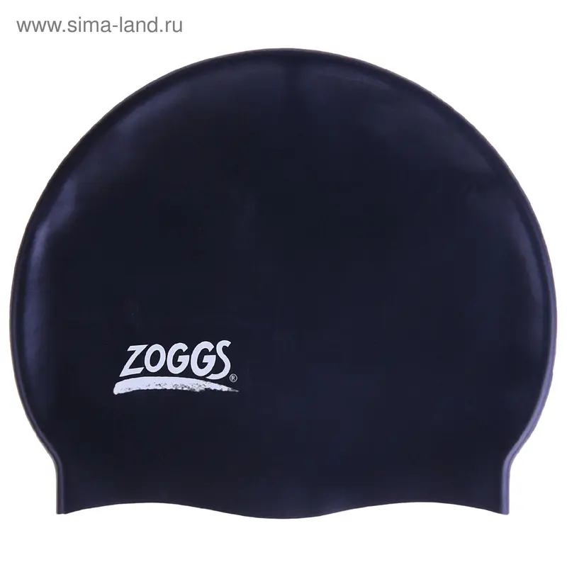 Шапочка для плавания ZOGGS Silicone Jr, силикон, цвет чёрный