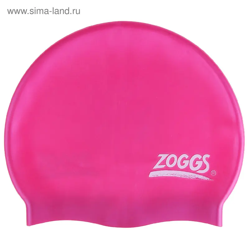 Шапочка для плавания ZOGGS Silicone, силикон, цвет розовый