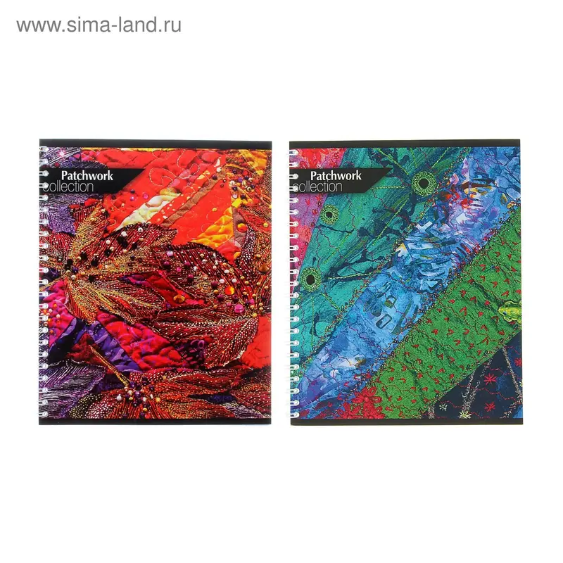 Тетрадь 48 листов клетка на гребне Patch world collection