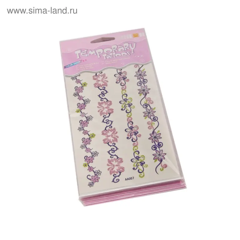 тату на тело AA057 бабочка 10*20 см