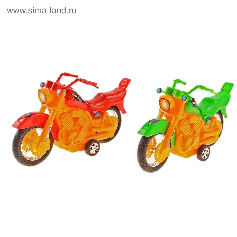 Мотоцикл инерционный, 2 цвета