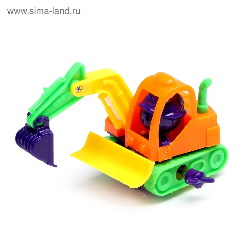 Игрушка заводная «Экскаватор», МИКС