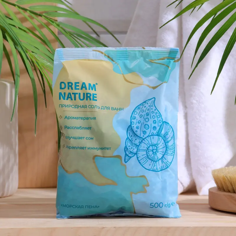 Природная соль для ванн Dream Nature, "Морская пена", 500 г