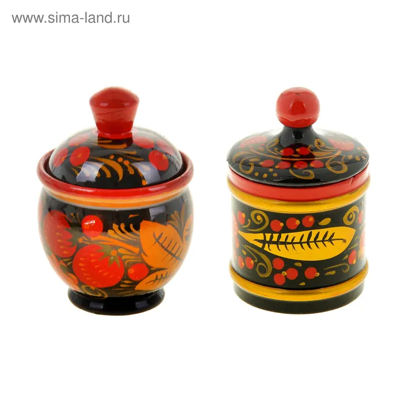Солонка, хохлома