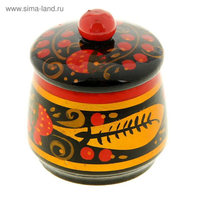 Солонка, хохлома