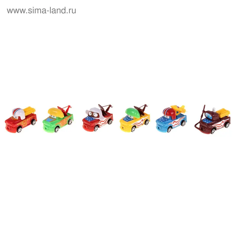 Машинка инерционная, набор 6 шт