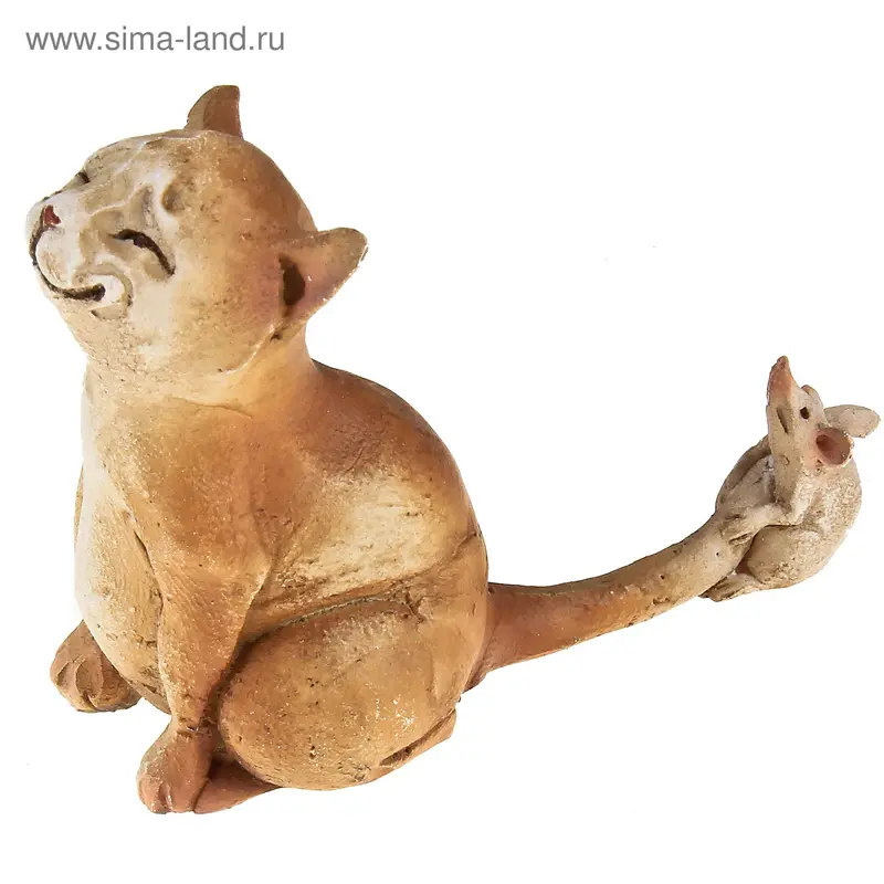 Сувенир "Кошка Мурка с мышкой Норушкой" 8,5×3,5×5,5 см