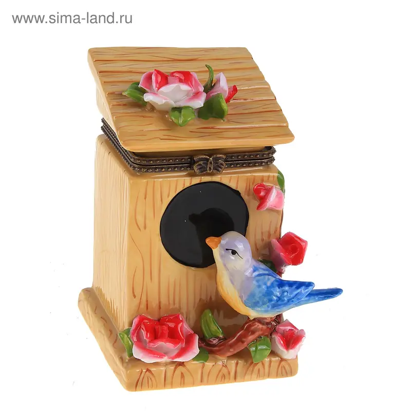 Шкатулка "Синичка" 7,8х6,5х9,3 см