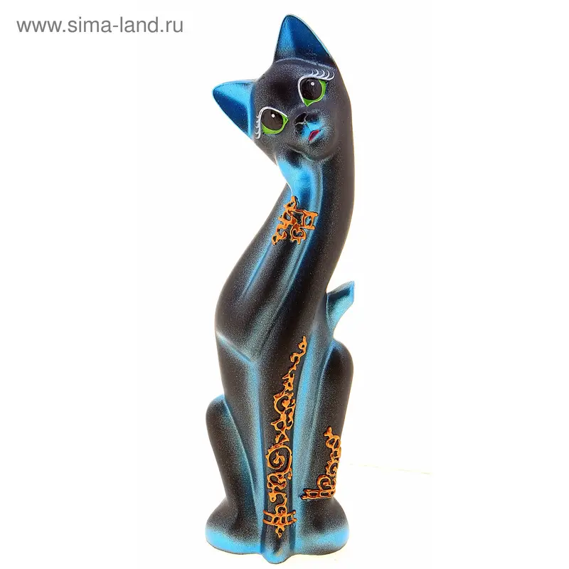 сувенир кошка Алиса Орнамент 0106 50см гипс