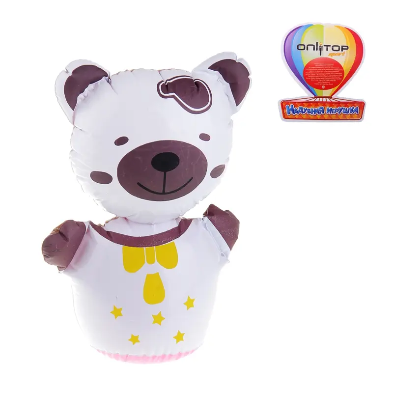 Игрушка надувная - неваляшка "Мишка" 35 см