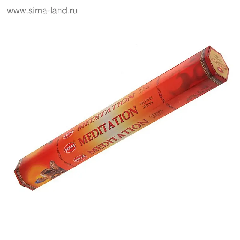 Благовония "HEM Meditation" (Медитация), шестигранник, 20 палочек