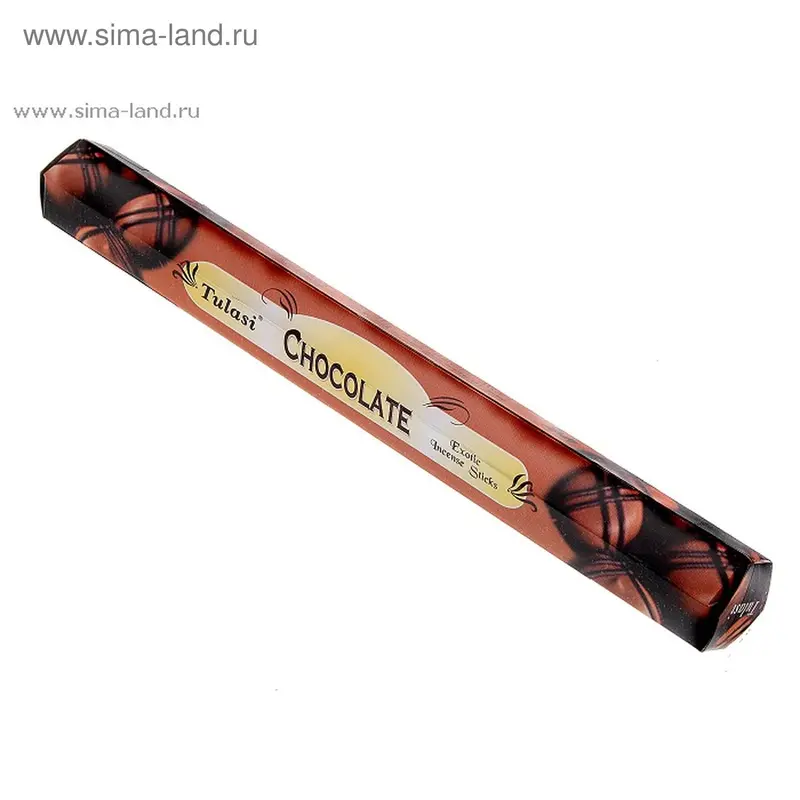 Благовония "Sarathi Chocolate" (Шоколад), шестигранник, 20 палочек