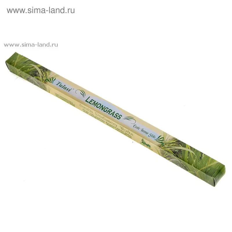 Благовония "Sarathi Lemongrass" (Лимонник), четырехгранник, 8 палочек