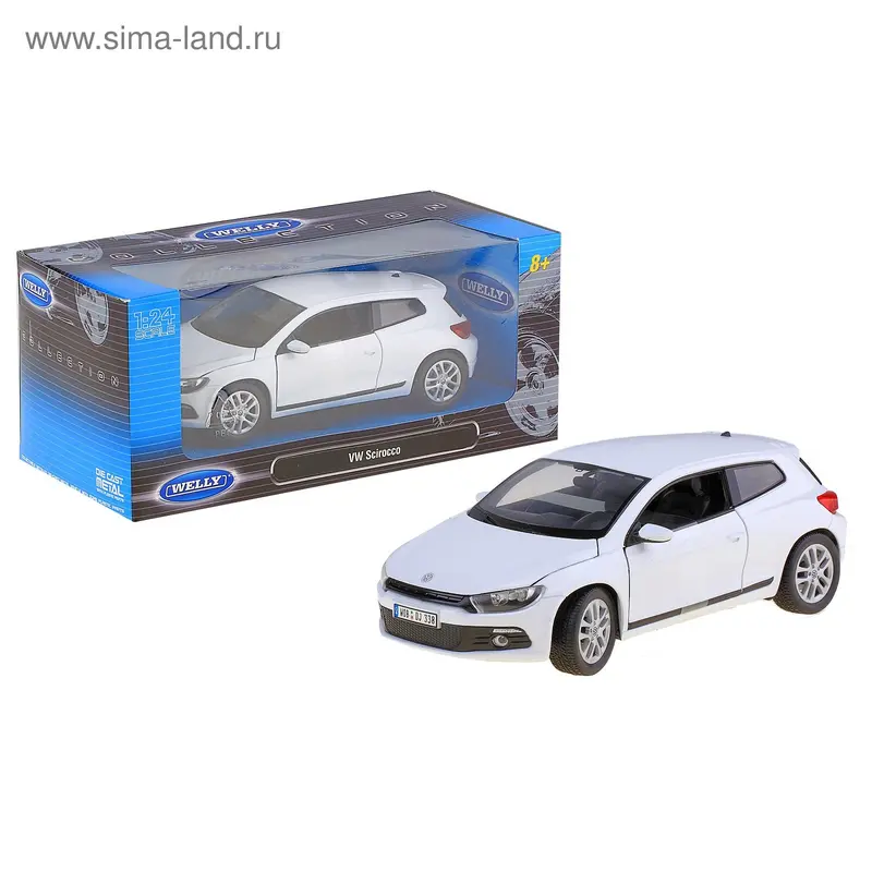 Модель машины Volkswagen Scirocco, масштаб 1:24