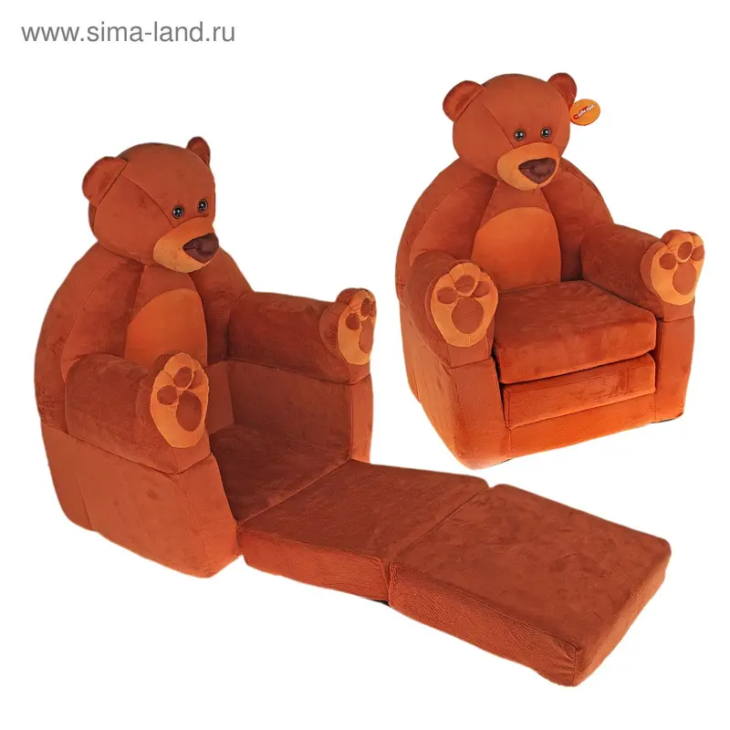 Мягкая игрушка "Кресло-кровать Медвежонок"