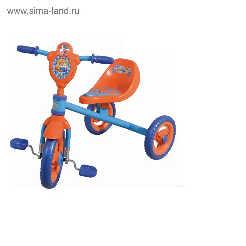 велосипед 3х кол Антошка пласт.кол.10"/8",массаж.сид.мал.Т54039