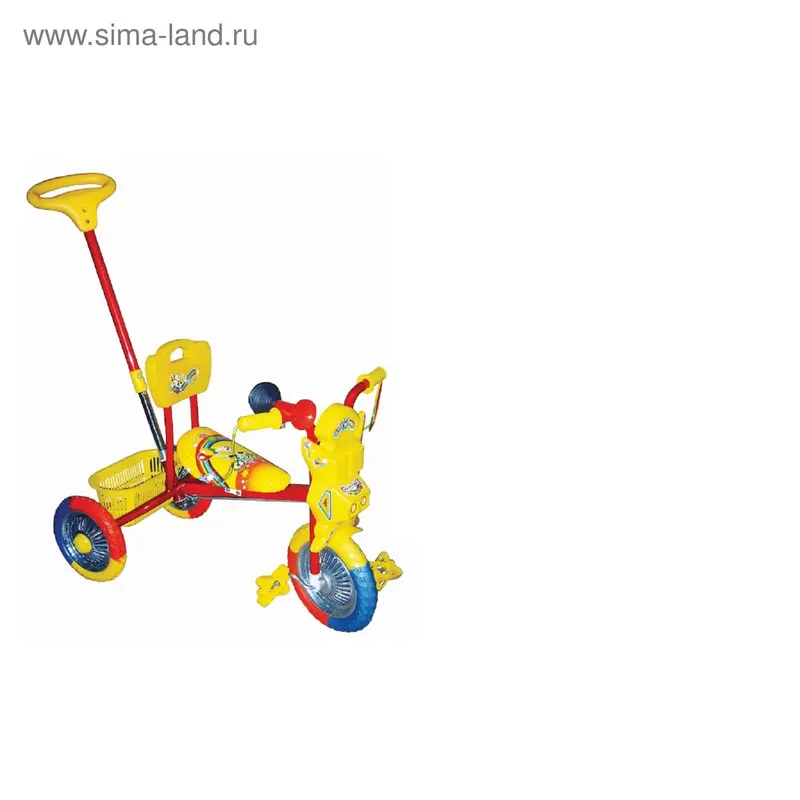 велосипед 3х кол Ну погоди.кол.9"/8",упр.ручка,корз. Т54025