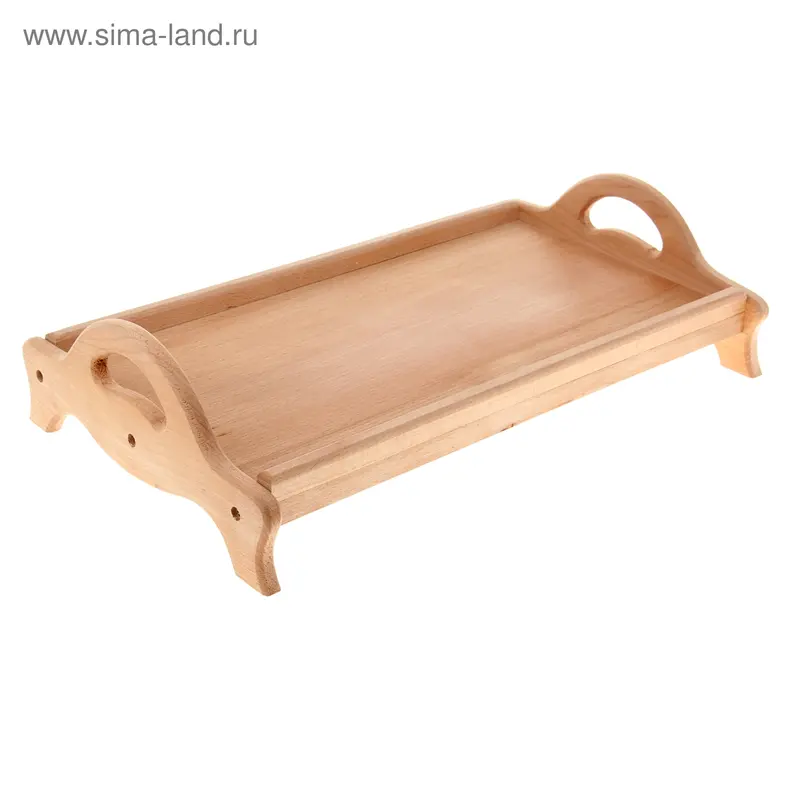 Поднос деревянный с ножками, бук