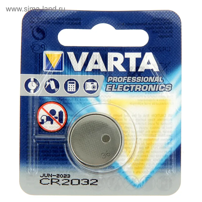Батарейка литиевая Varta ELECTRONICS CR 2032