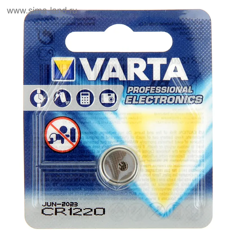 Батарейка литиевая Varta ELECTRONICS CR 1220