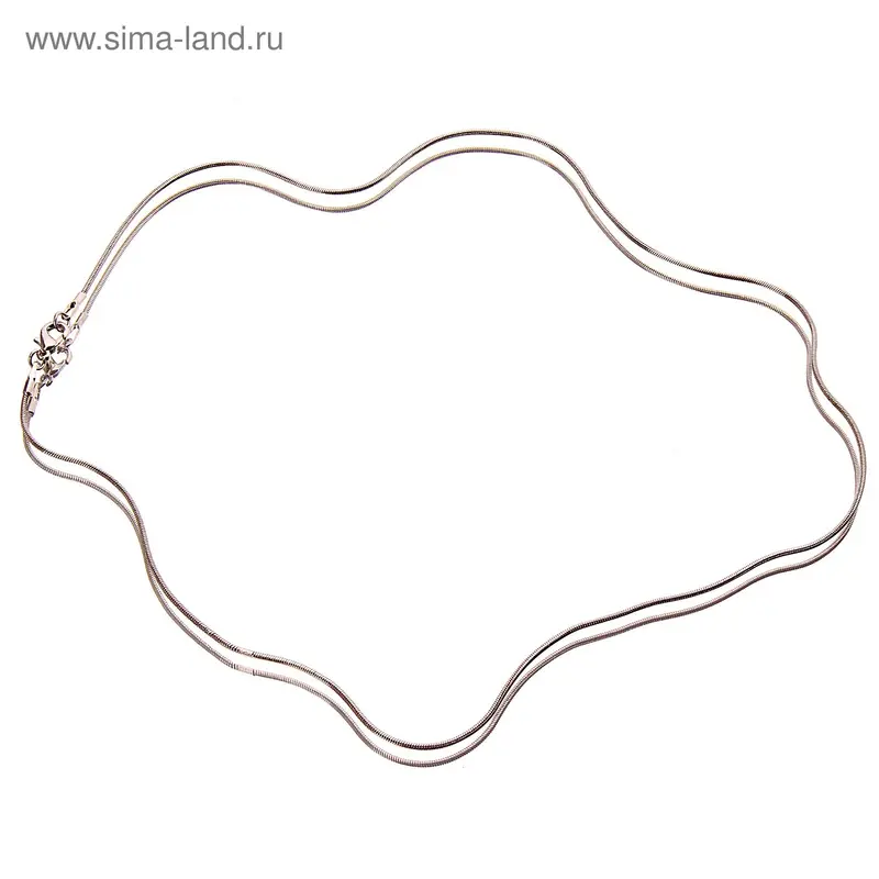 Цепь «Жгут» цвет серебрянный