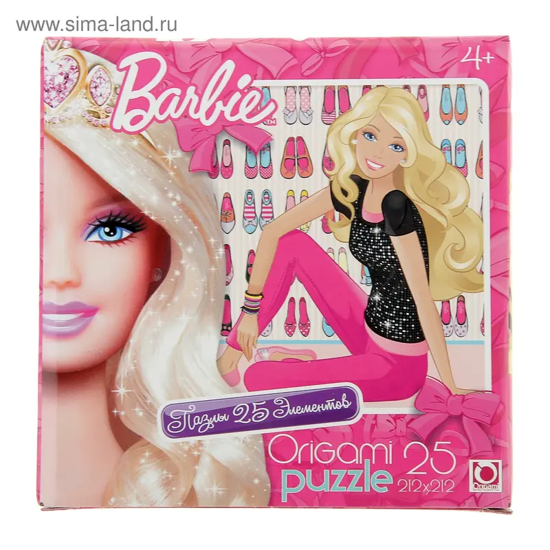 Пазлы "Barbie", 25 элементов