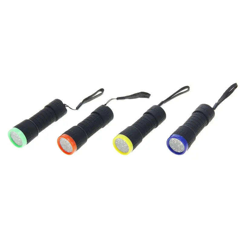 Фонарик ручной "Vaffel", 14 LED, 3 ААА, микс, 3х10 см