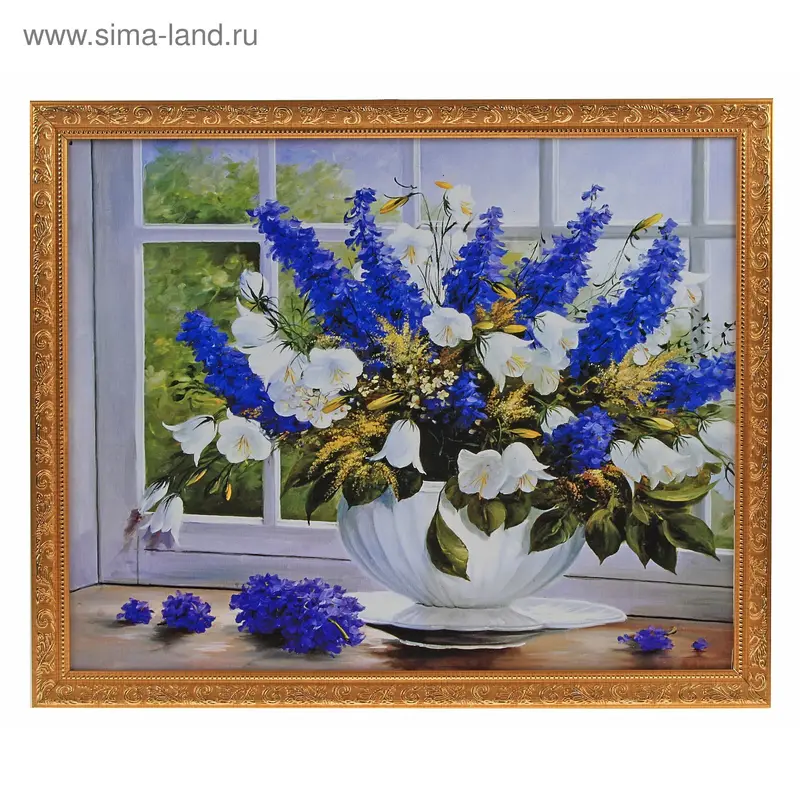 репродукция Натюрморт с колокольчиками 40*50см