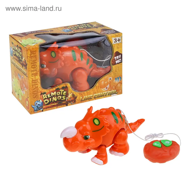 Игрушка "Динозаврик" с пультом управления, двигается вперед, назад
