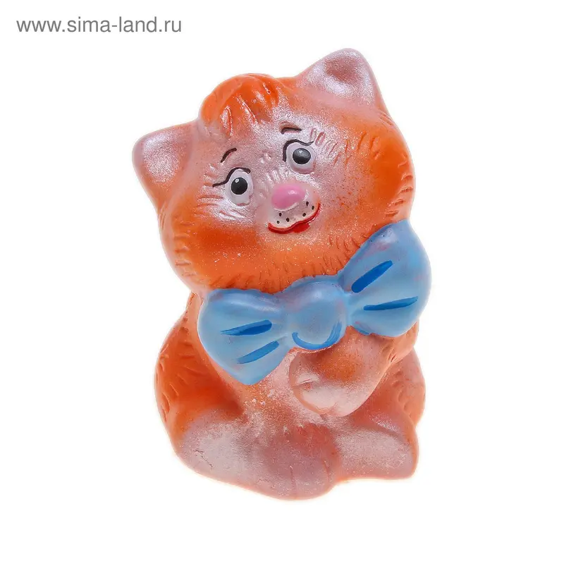 Резиновая игрушка "Котенок с бантиком" СИ-220