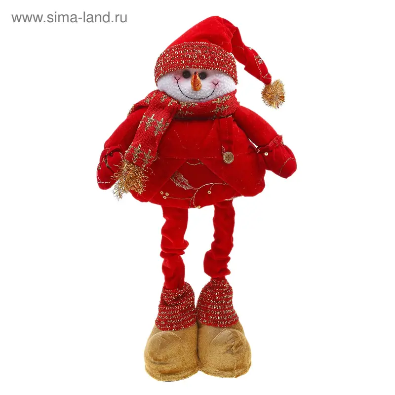 мягкая блеск снеговик длинные ножки (50,33 см )