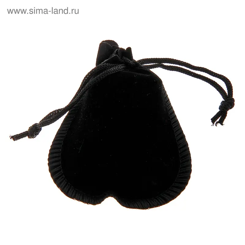 Мешочек бархатный, 6.5×8, чёрный