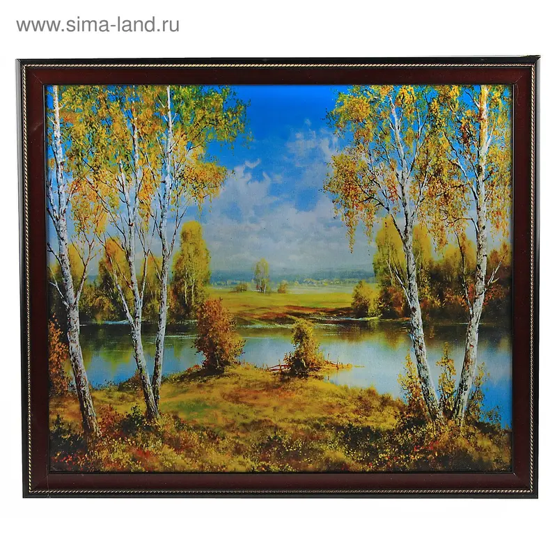 репродукция Лесная река №7 50*60см