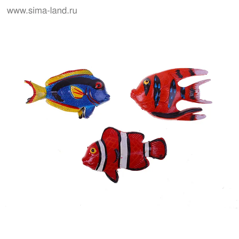Магнит "Рыбка яркая" 3,8×7 см