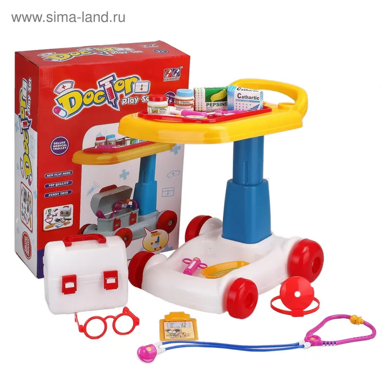 Игровой набор "Доктор" со столиком, высота: 50 см
