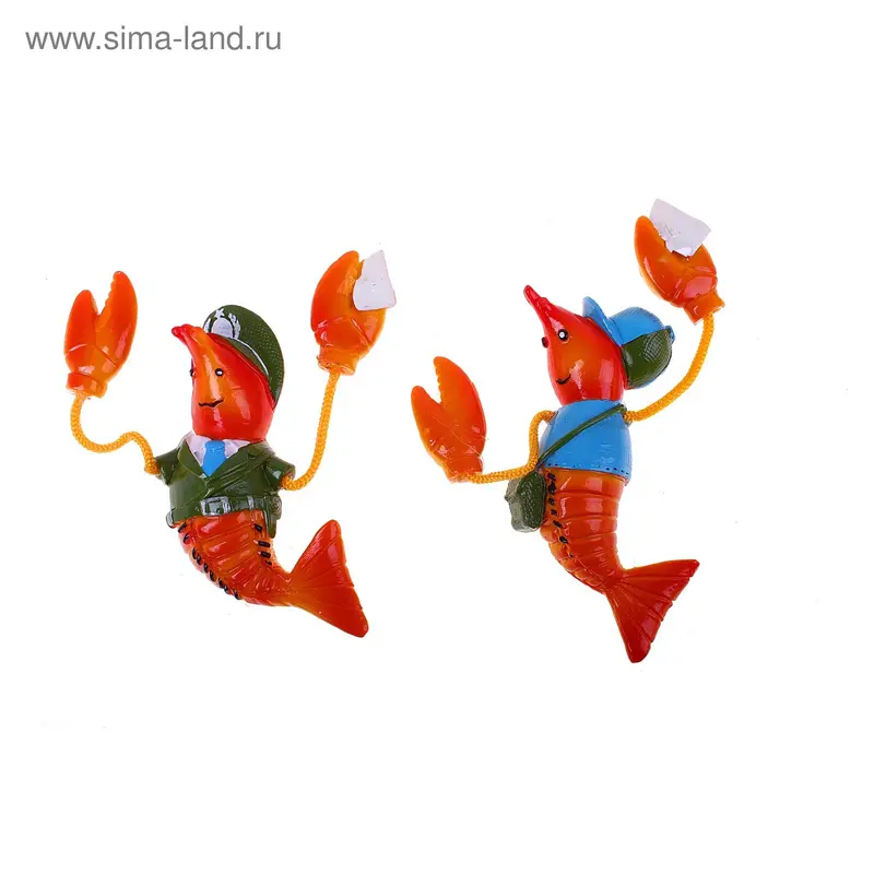 Магнит "Креветка хулиган" 12×4 см