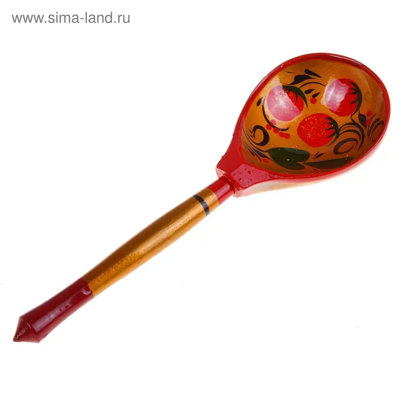 Ложка полубаская, золото