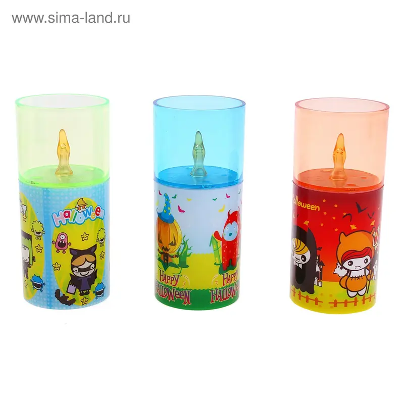 Светильник-свеча "Страшилки", 10,5х4,5х4,5 см