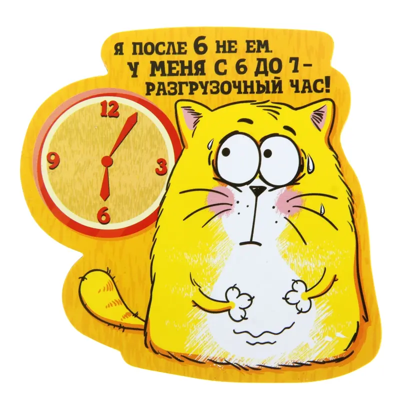 Магнит "Я после 6 не ем"