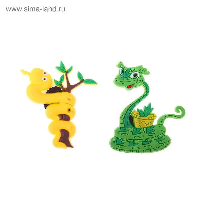 магнит резина змейка искусительница 4,5*5,5 см