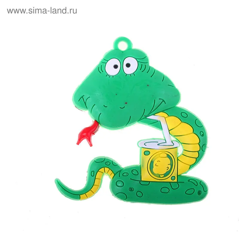 магнит резина змейка милашка 6,5*5,5 см