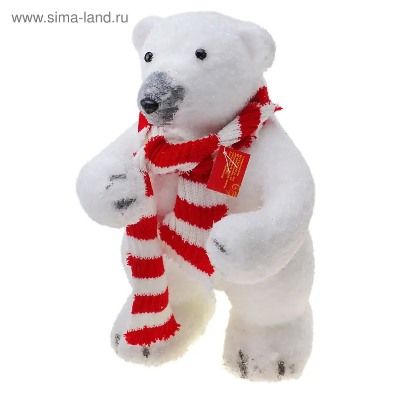 фигурка мишка в шарфе 38 см