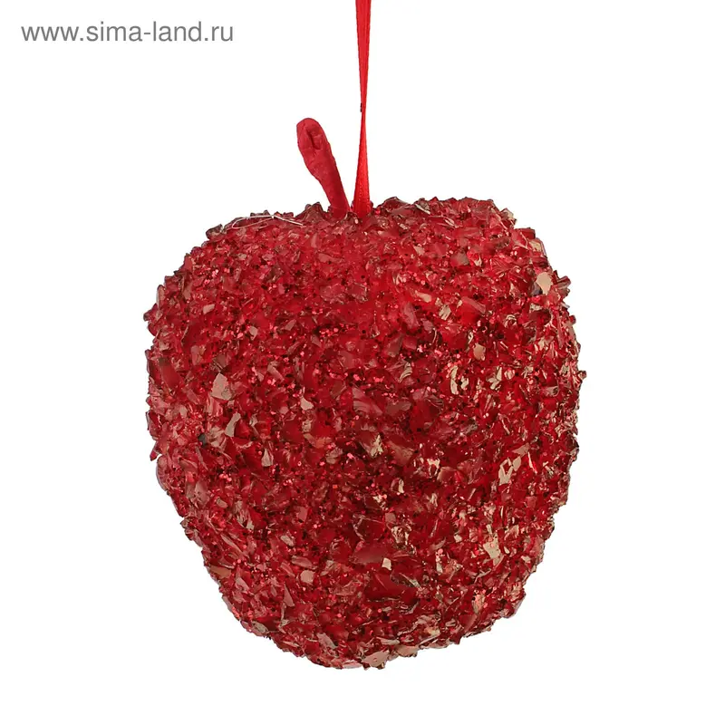 украшение яблоко 10 см бисер